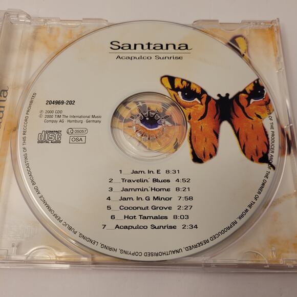 Santana Lot Of 2 CD's Acapulco Sunrise/Jingo Pre-Owned 2000 - Picture 10 of 11